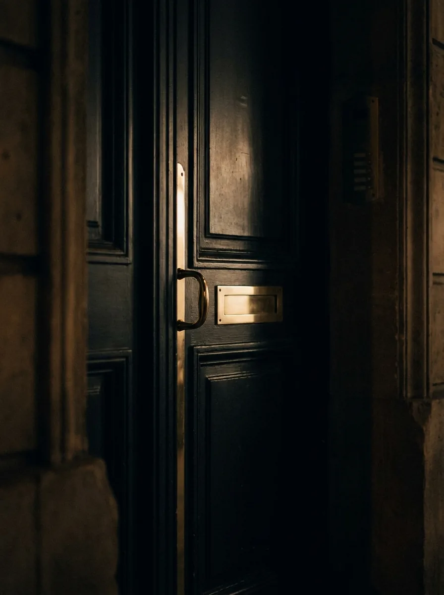 The private entrance to the NOIR atelier